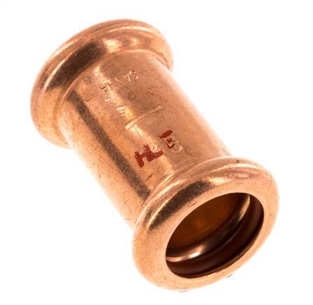 Perskoppeling - 15mm Persmof - Koperlegering