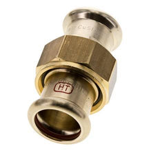 Perskoppeling wartelmoer - 22mm Persmof - Koperlegering Vlakke Afdichting