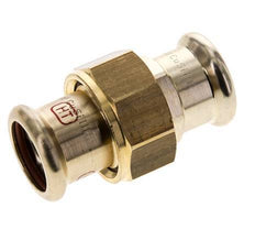 Perskoppeling wartelmoer - 22mm Persmof - Koperlegering Vlakke Afdichting