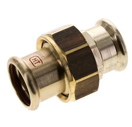 Perskoppeling wartelmoer - 28mm Persmof - Koperlegering Vlakke Afdichting