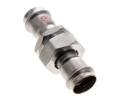 Perskoppeling wartelmoer - 28mm Persmof - RVS Vlakke Afdichting