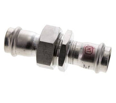 Perskoppeling wartelmoer - 28mm Persmof - RVS Vlakke Afdichting
