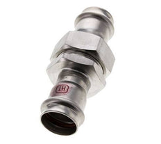 Perskoppeling wartelmoer - 28mm Persmof - RVS Vlakke Afdichting