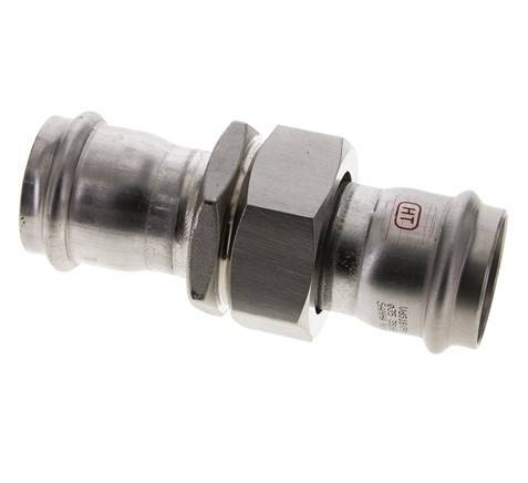 Perskoppeling wartelmoer - 35mm Persmof - RVS Vlakke Afdichting