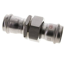 Perskoppeling wartelmoer - 35mm Persmof - RVS Vlakke Afdichting