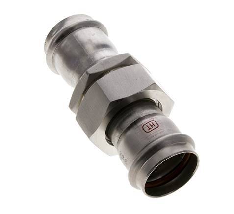 Perskoppeling wartelmoer - 35mm Persmof - RVS Vlakke Afdichting