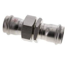 Perskoppeling wartelmoer - 35mm Persmof - RVS Vlakke Afdichting