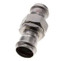 Perskoppeling wartelmoer - 35mm Persmof - RVS Vlakke Afdichting