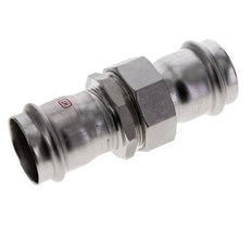 Union Press Fitting - 42mm Female - Stainless Steel Flat Sealing