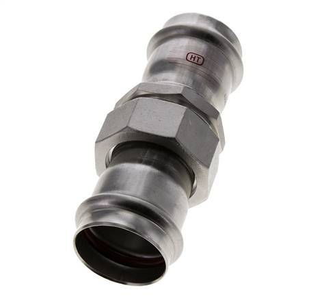 Perskoppeling wartelmoer - 42mm Persmof - RVS Vlakke Afdichting