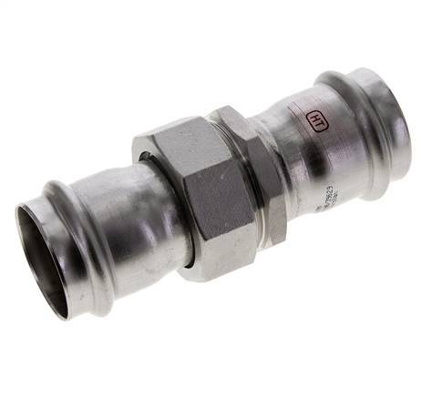 Perskoppeling wartelmoer - 42mm Persmof - RVS Vlakke Afdichting