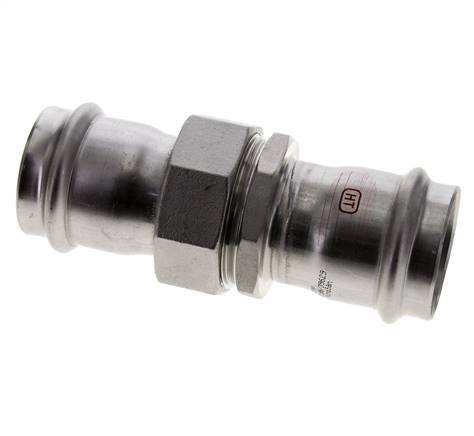 Perskoppeling wartelmoer - 42mm Persmof - RVS Vlakke Afdichting