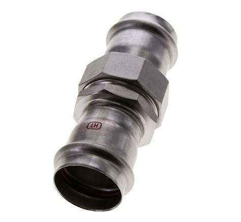 Perskoppeling wartelmoer - 42mm Persmof - RVS Vlakke Afdichting