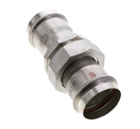 Perskoppeling wartelmoer - 54mm Persmof - RVS Vlakke Afdichting