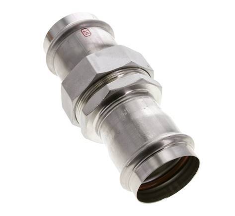 Perskoppeling wartelmoer - 54mm Persmof - RVS Vlakke Afdichting