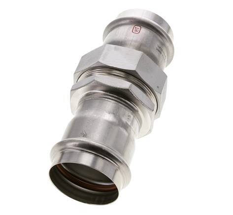 Perskoppeling wartelmoer - 54mm Persmof - RVS Vlakke Afdichting