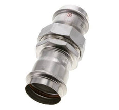Perskoppeling wartelmoer - 54mm Persmof - RVS Vlakke Afdichting