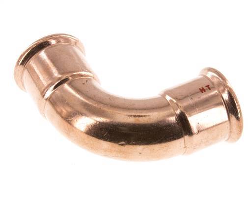 90deg Elbow Press Fitting - 42mm Female - Copper alloy