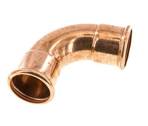 90deg Elbow Press Fitting - 54mm Female - Copper alloy