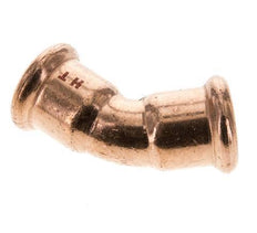 45deg Elbow Press Fitting - 18mm Female - Copper alloy