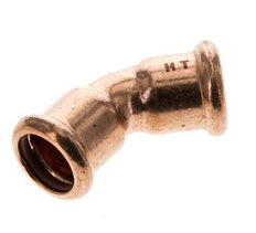 45deg Elbow Press Fitting - 18mm Female - Copper alloy