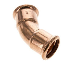 45deg Elbow Press Fitting - 28mm Female - Copper alloy