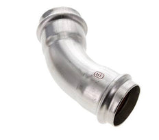 45deg Elbow Press Fitting - 42mm Female - Stainless Steel