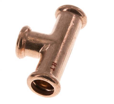 Tee Press Fitting - 15mm Female - Copper alloy