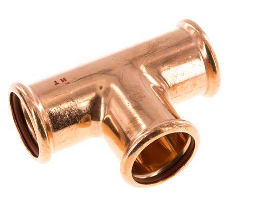 Tee Press Fitting - 35mm Female - Copper alloy