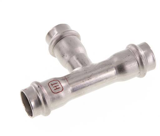 Tee Press Fitting - 18mm Female - Stainless Steel
