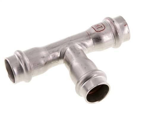 Tee Press Fitting - 18mm Female - Stainless Steel