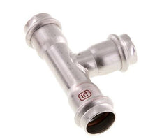Tee Press Fitting - 22mm Female - Stainless Steel