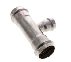 Tee Press Fitting - 28mm Female & 42mm - Stainless Steel