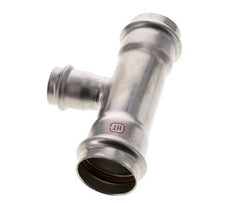 Tee Press Fitting - 28mm Female & 42mm - Stainless Steel
