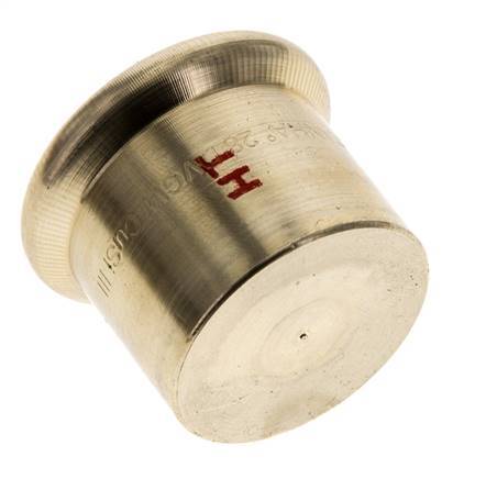 End Cap - 28mm Persmof - Koperlegering