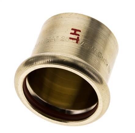 End Cap - 28mm Persmof - Koperlegering