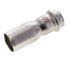 Perskoppeling - 22mm Persmof & 28mm Buiseinde - RVS