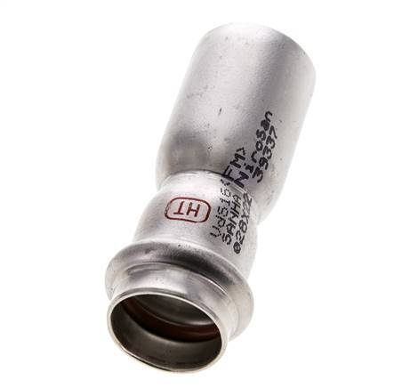 Perskoppeling - 22mm Persmof & 28mm Buiseinde - RVS