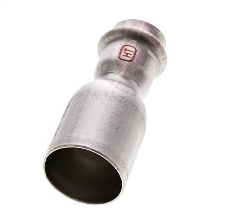 Perskoppeling - 22mm Persmof & 35mm Buiseinde - RVS