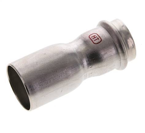 Perskoppeling - 28mm Persmof & 35mm Buiseinde - RVS