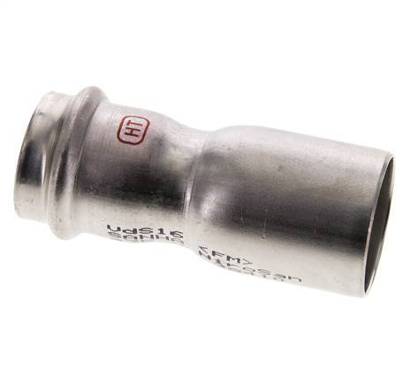 Perskoppeling - 28mm Persmof & 35mm Buiseinde - RVS