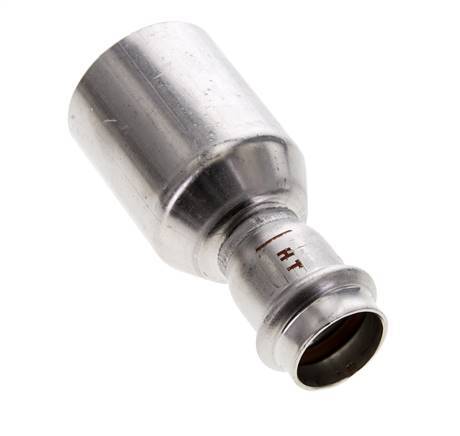 Perskoppeling - 22mm Persmof & 42mm Buiseinde - RVS