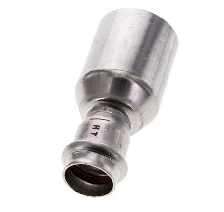 Perskoppeling - 22mm Persmof & 42mm Buiseinde - RVS