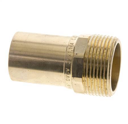 Perskoppeling - 35mm Buiseinde & R 1-1/4'' Buiseinde - Koperlegering