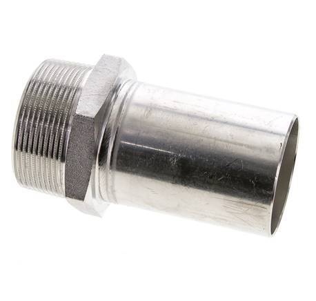 Perskoppeling - 54mm Buiseinde & R 2'' Buiseinde - RVS
