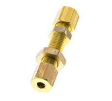 4mm Messing Rechte Knelfitting Schotdoorvoer 150bar DIN EN 1254-2