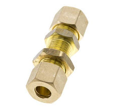 10mm Messing Rechte Knelfitting Schotdoorvoer 95bar DIN EN 1254-2