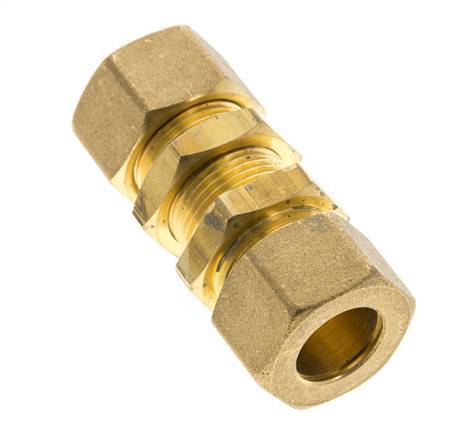 16mm Messing Rechte Knelfitting Schotdoorvoer 76bar DIN EN 1254-2