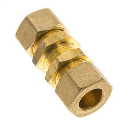 16mm Messing Rechte Knelfitting Schotdoorvoer 76bar DIN EN 1254-2