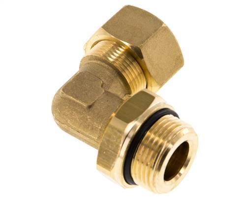 18mm & G3/4'' Brass Elbow Compression Fitting with Male Threads 67 bar NBR Adjustable DIN EN 1254-2